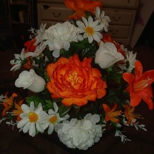 Boxed Faux Flower Arrangement